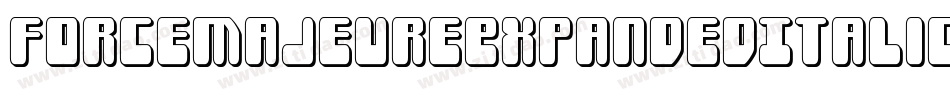 ForceMajeureExpandedItalic-D2q1字体转换