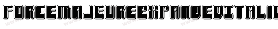 ForceMajeureExpandedItalic-D2q1字体转换