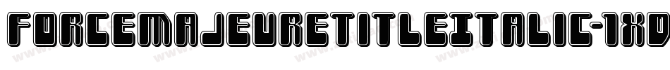 ForceMajeureTitleItalic-1xdg字体转换