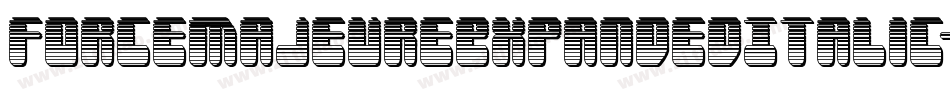 ForceMajeureExpandedItalic-D2q1字体转换