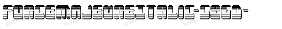 ForceMajeureItalic-G9GD字体转换