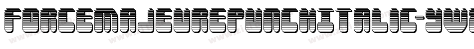 ForceMajeurePunchItalic-yW8M字体转换