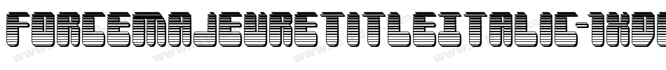 ForceMajeureTitleItalic-1xdg字体转换