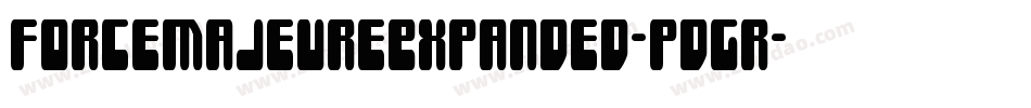 ForceMajeureExpanded-pdGr字体转换