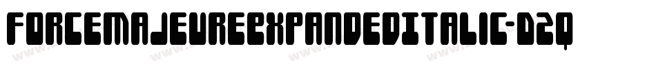 ForceMajeureExpandedItalic-D2q1字体转换