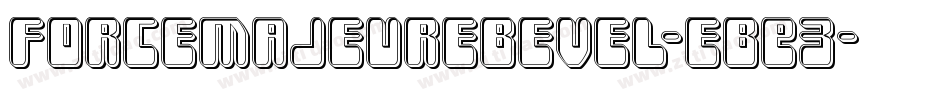 ForceMajeureBevel-eBE3字体转换