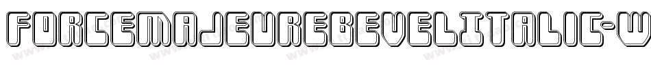 ForceMajeureBevelItalic-W3wA字体转换