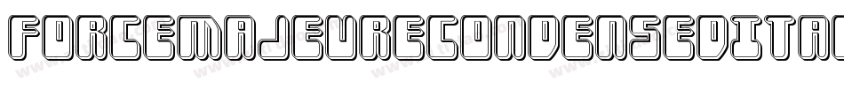 ForceMajeureCondensedItalic-ZDd8字体转换 ForceMajeureCondensedItalic-ZDd8字体转换