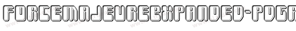 ForceMajeureExpanded-pdGr字体转换