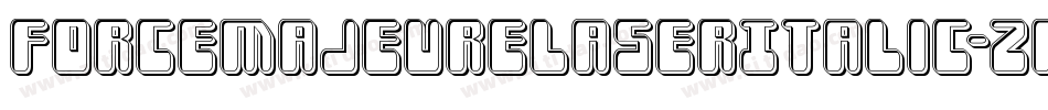 ForceMajeureLaserItalic-zaYD字体转换