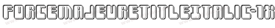 ForceMajeureTitleItalic-1xdg字体转换