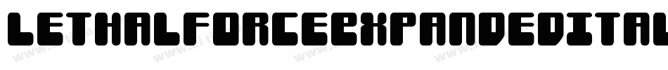 LethalForceExpandedItalic-81yJ字体转换
