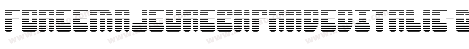 ForceMajeureExpandedItalic-D2q1字体转换