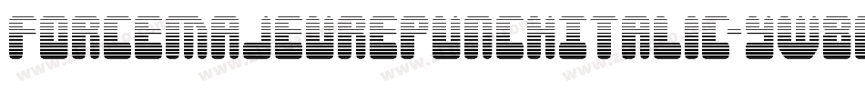 ForceMajeurePunchItalic-yW8M字体转换