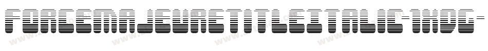ForceMajeureTitleItalic-1xdg字体转换