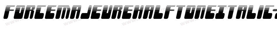 ForceMajeureHalftoneItalic-JP5x字体转换