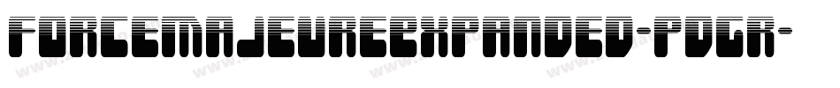ForceMajeureExpanded-pdGr字体转换