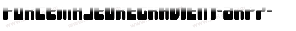 ForceMajeureGradient-Arp7字体转换