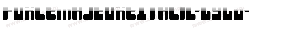 ForceMajeureItalic-G9GD字体转换