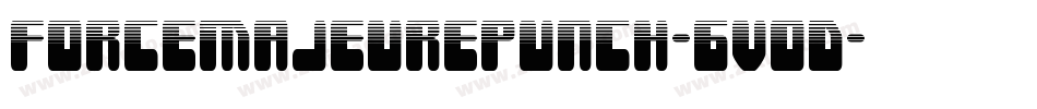 ForceMajeurePunch-6VoD字体转换