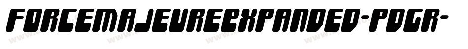 ForceMajeureExpanded-pdGr字体转换