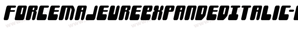 ForceMajeureExpandedItalic-D2q1字体转换