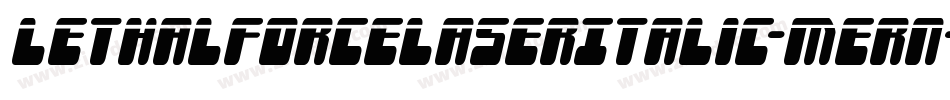 LethalForceLaserItalic-Mern字体转换