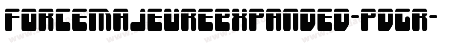 ForceMajeureExpanded-pdGr字体转换