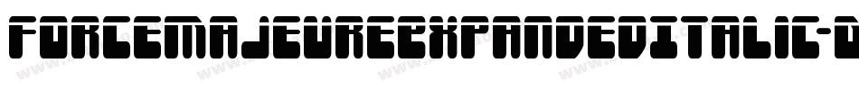 ForceMajeureExpandedItalic-D2q1字体转换