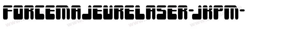 ForceMajeureLaser-jKpM字体转换