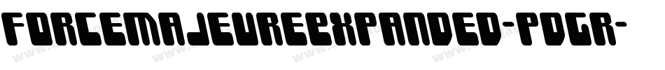 ForceMajeureExpanded-pdGr字体转换