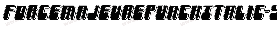 ForceMajeurePunchItalic-yW8M字体转换