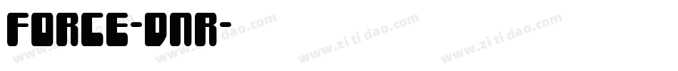 Force-dnR字体转换