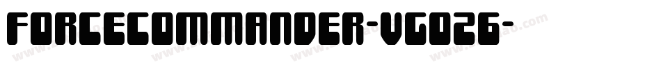 ForceCommander-VGOZ6字体转换