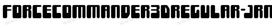 ForceCommander3DRegular-JRmP7字体转换