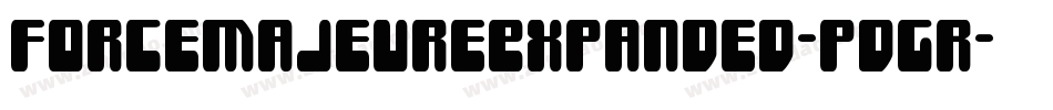 ForceMajeureExpanded-pdGr字体转换