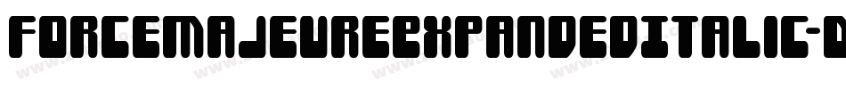 ForceMajeureExpandedItalic-D2q1字体转换