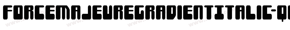 ForceMajeureGradientItalic-qPjV字体转换