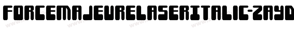 ForceMajeureLaserItalic-zaYD字体转换
