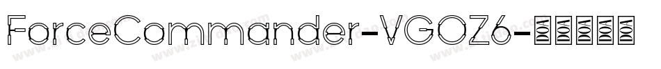 ForceCommander-VGOZ6字体转换