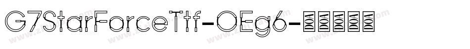 G7StarForceTtf-OEg6字体转换