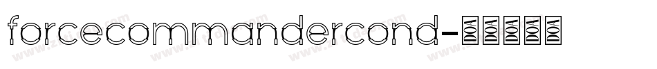 forcecommandercond字体转换