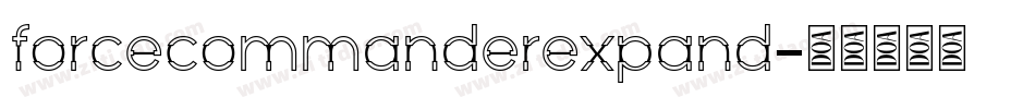 forcecommanderexpand字体转换