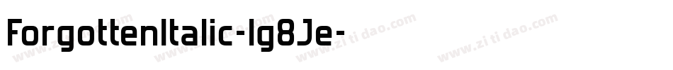 ForgottenItalic-lg8Je字体转换