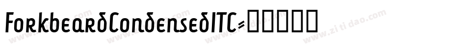 ForkbeardCondensedITC字体转换