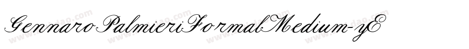 GennaroPalmieriFormalMedium-yEPM字体转换
