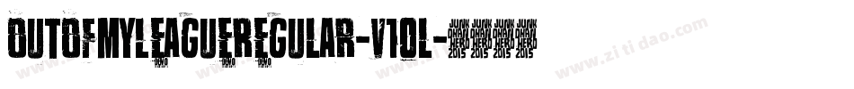 OutOfMyLeagueRegular-V1ol字体转换