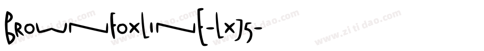 BrownFoxLine-lXJ5字体转换