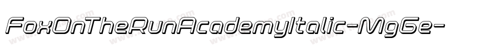 FoxOnTheRunAcademyItalic-MgGe字体转换 FoxOnTheRunAcademyItalic-MgGe字体转换