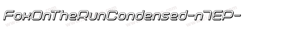 FoxOnTheRunCondensed-n7EP字体转换